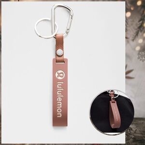 Lululemon Silicone Keychain Live‎ in the Moment Spiced Chai/Light Ivory nwt